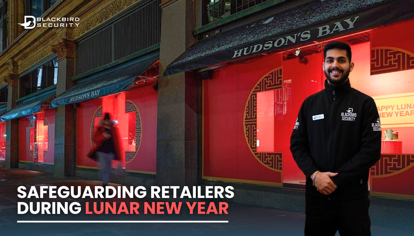 Mall security guards and retail security guards keep stores safe during Lunar New Year.