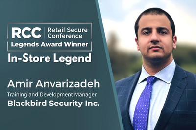 Amir Anvarizadeh Wins In-Store Legend Award At Retail Secure Conference of Canada