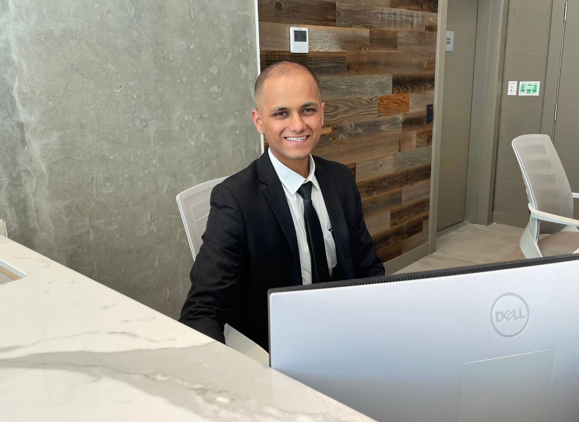 Suit and Tie Concierge Security Guard