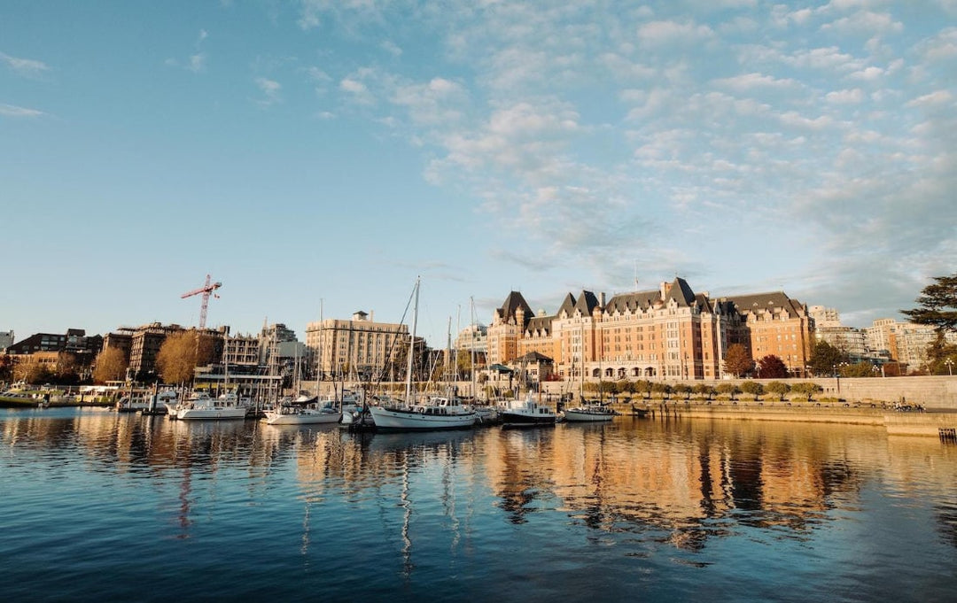 Victoria waterfront with Empress Hotel