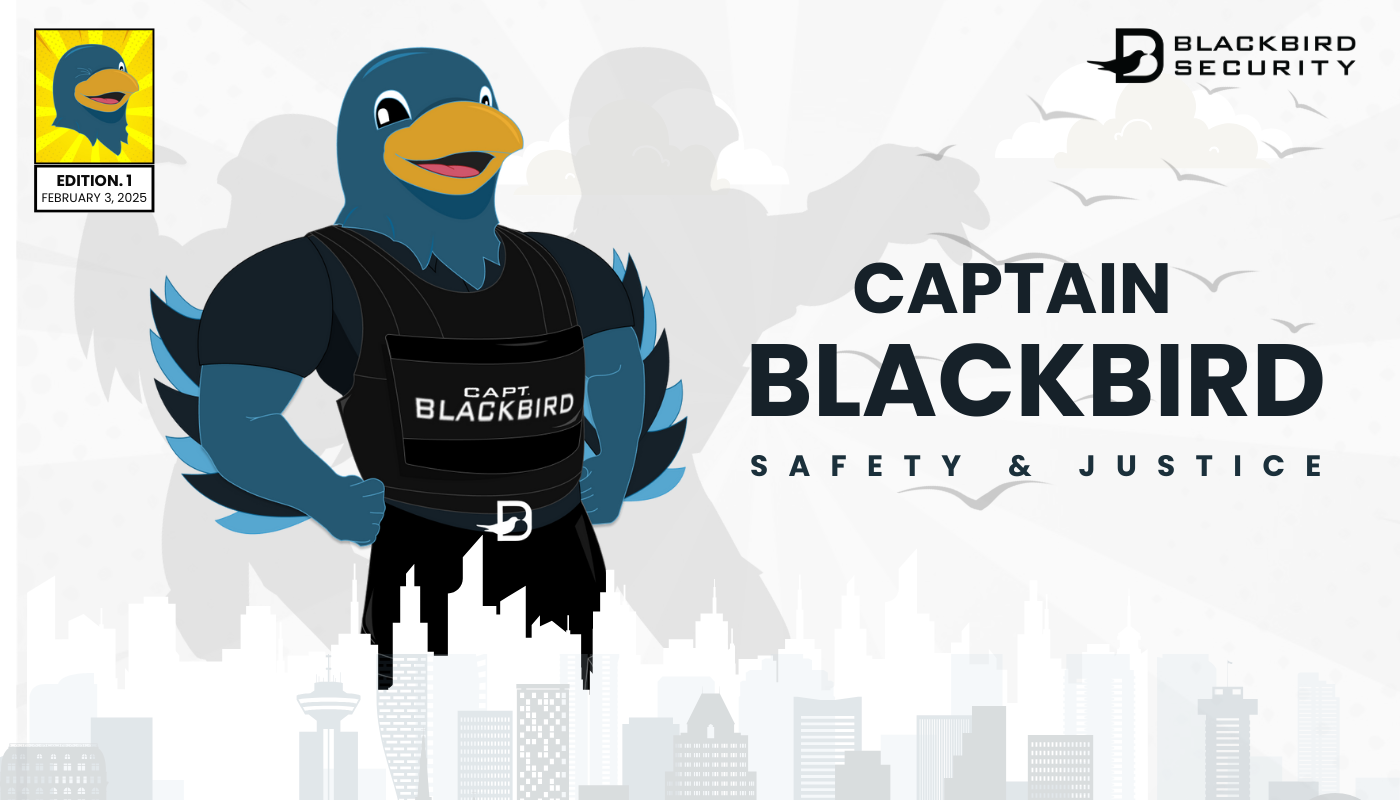 Captain Blackbird security mascot