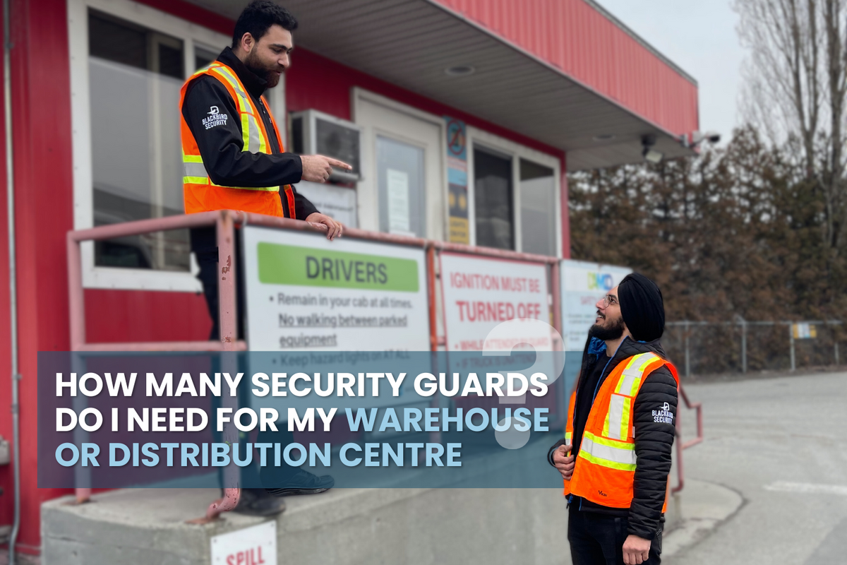 Blackbird Security provides the best warehouse security guards in Canada