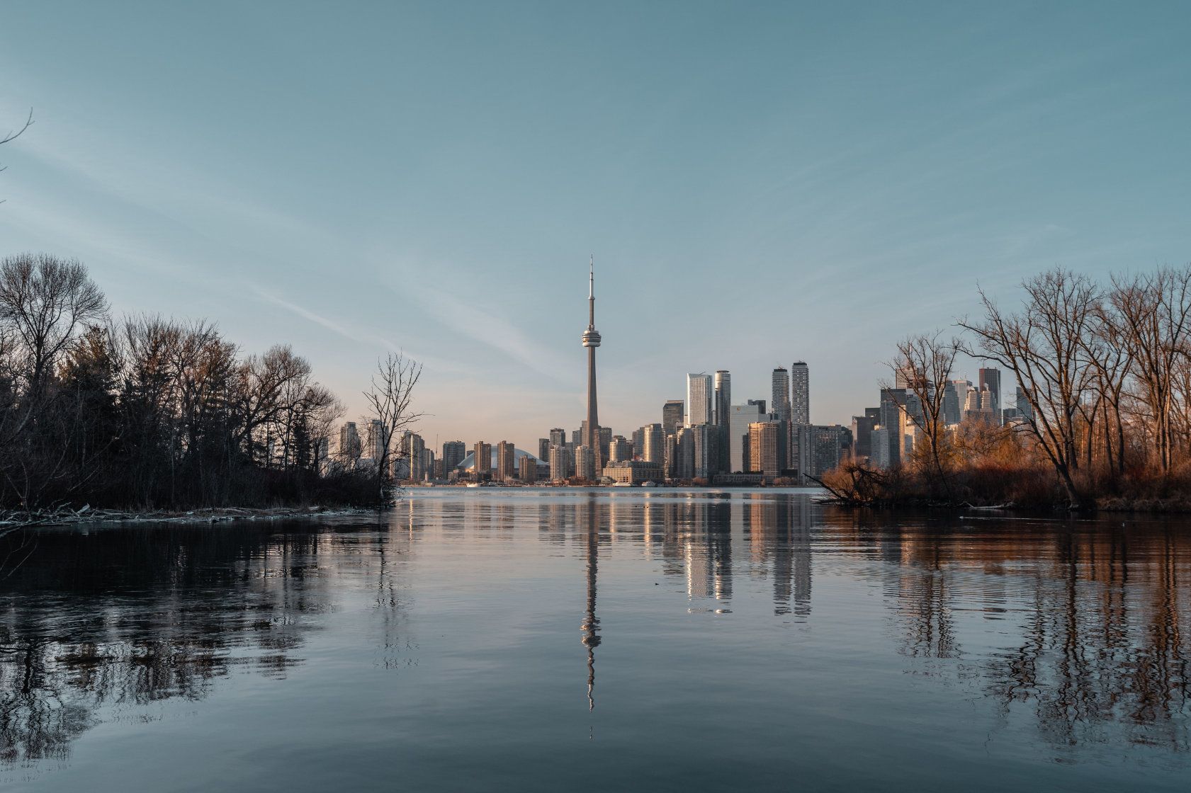 Lake Ontario with CN tower in background