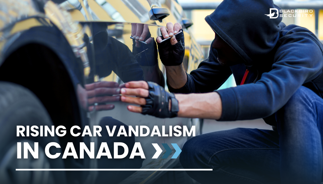 hooded person vandalizing a Tesla car