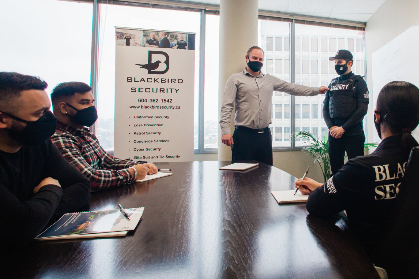 Blackbird Academy security guard training course classroom