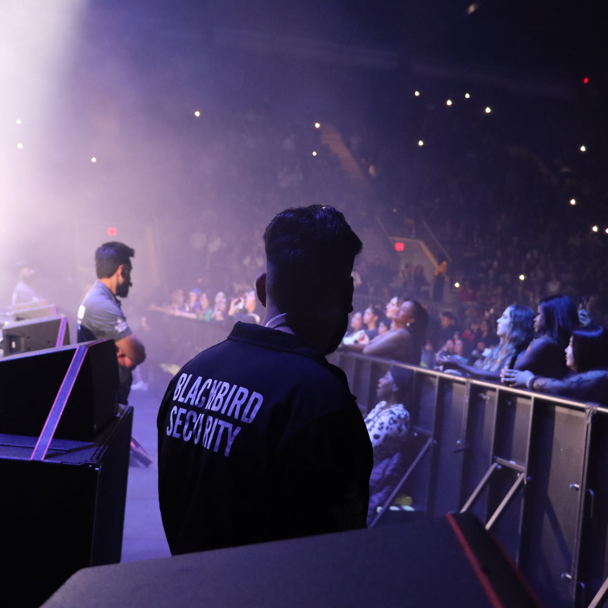 Blackbird Security Event Manager Overseeing a Kehlani Concert in Vancouver, BC.