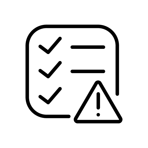 risk assessment and audit checklist icon